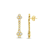 Diamond and Gold Drop Earrings