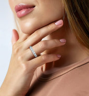 Radiant Cut Diamond Eternity Band
