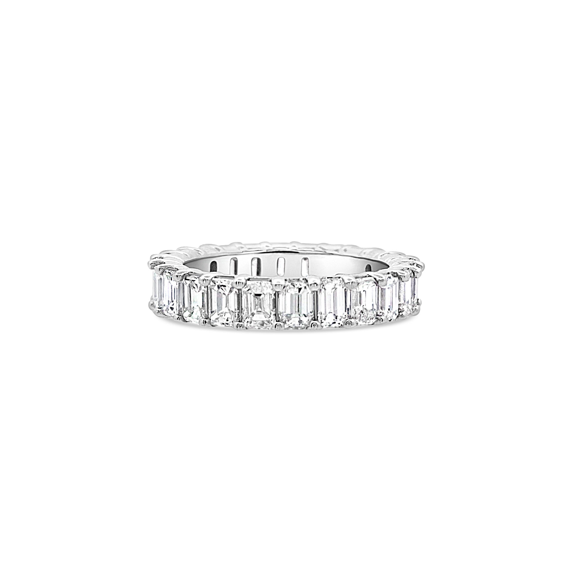 Emerald Diamond Eternity Band