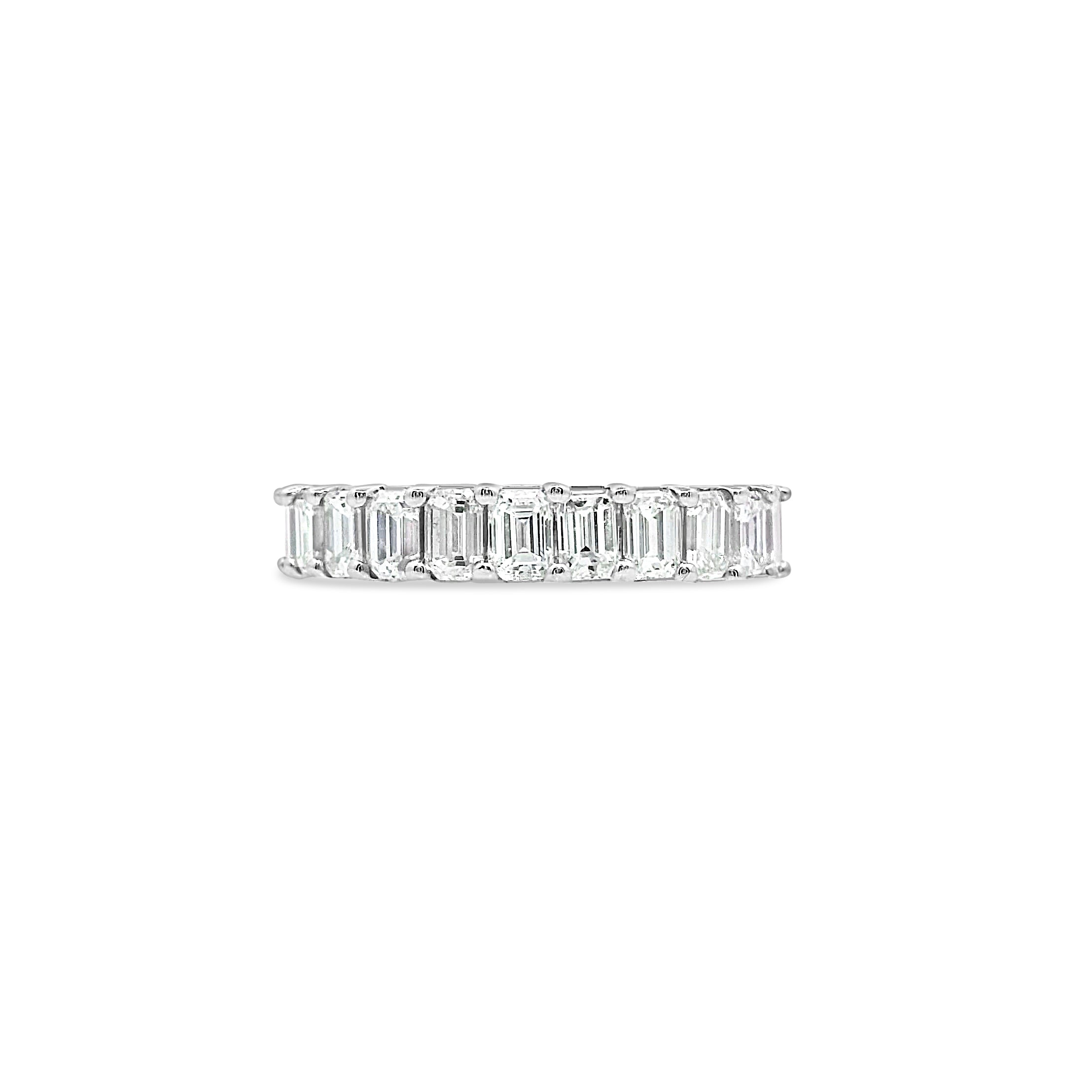 Emerald Diamond Eternity Band