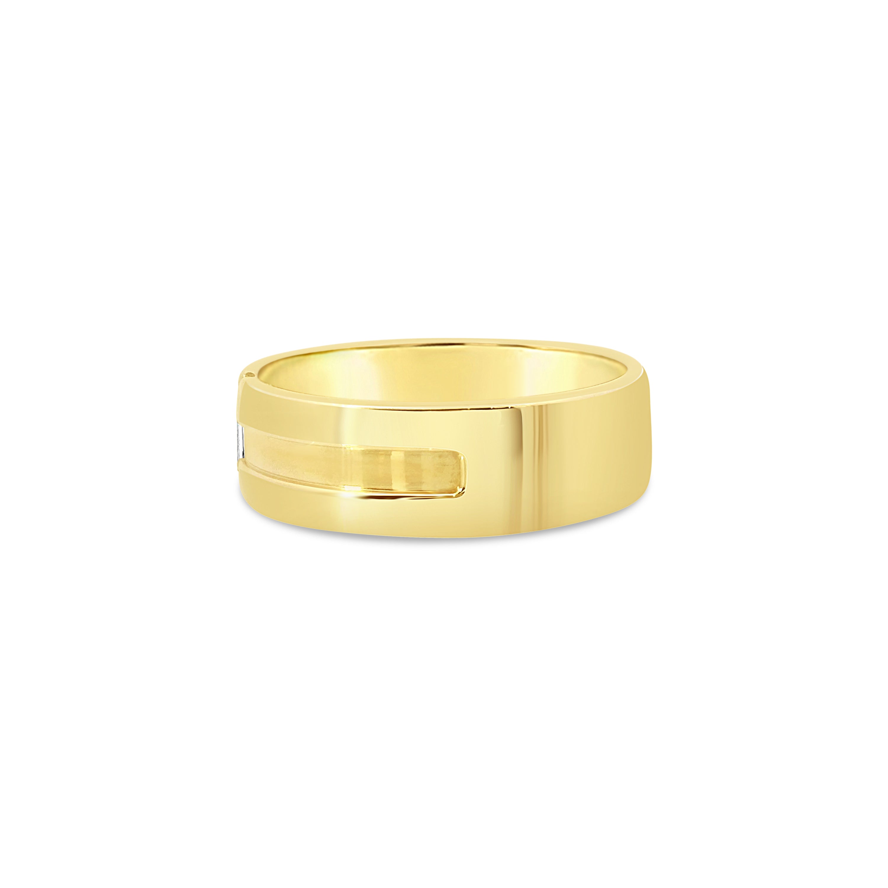 Baguette Diamond Gold Band