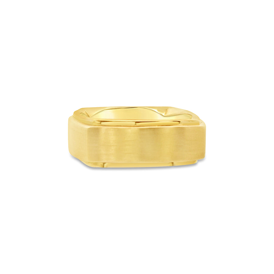 Emerald Sqaure Gold Band