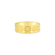 Faceted Gold Band