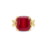 Tourmaline and Diamond Ring