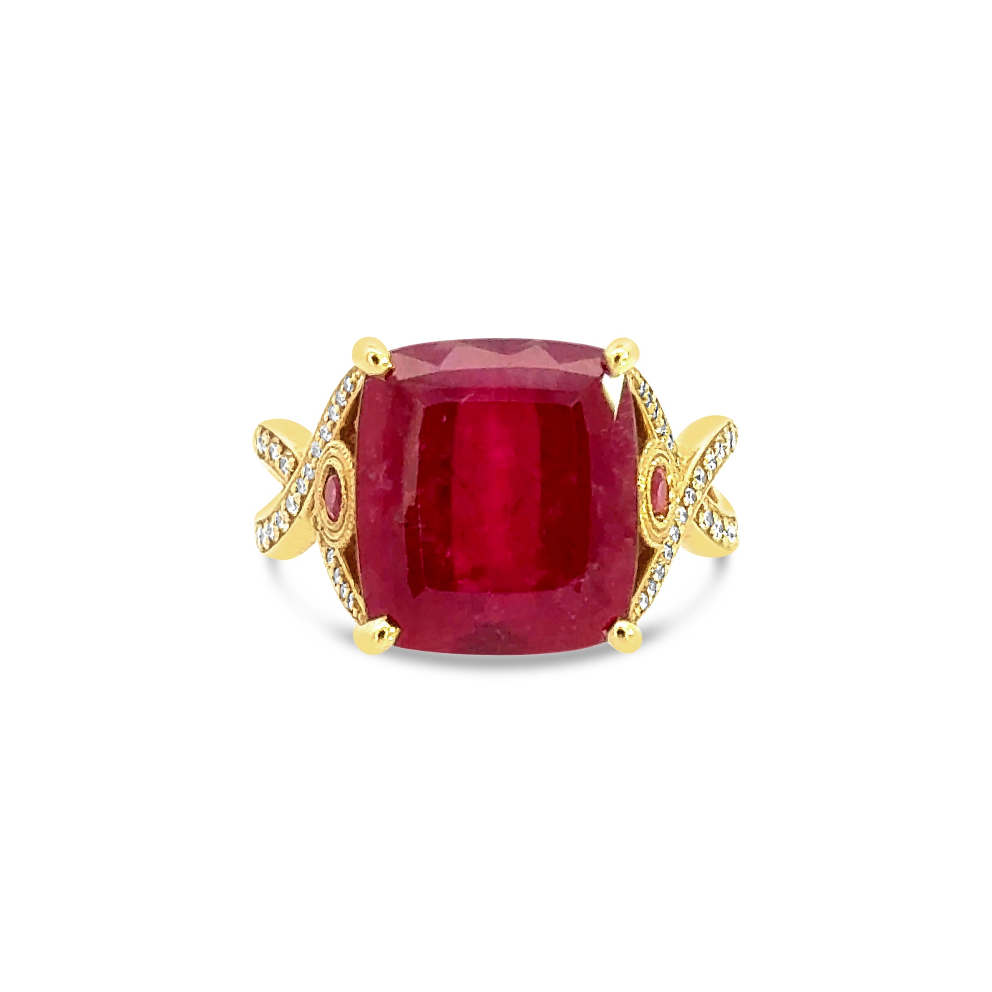 Tourmaline and Diamond Ring