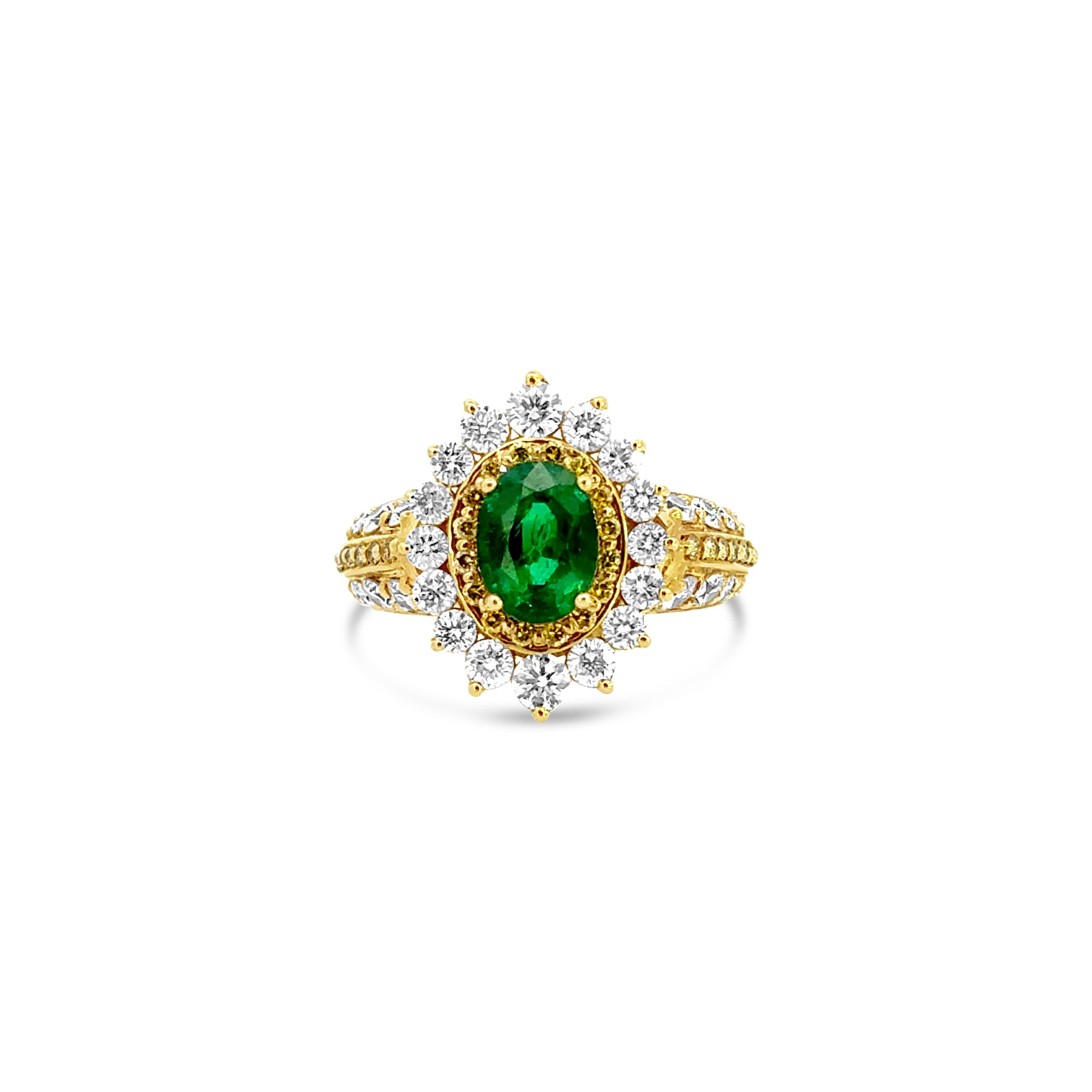 Emerald and Diamond Ring