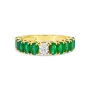 Diamond and Emerald Ring