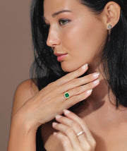 Emerald and Diamond Ring
