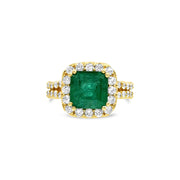 Emerald and Diamond Ring