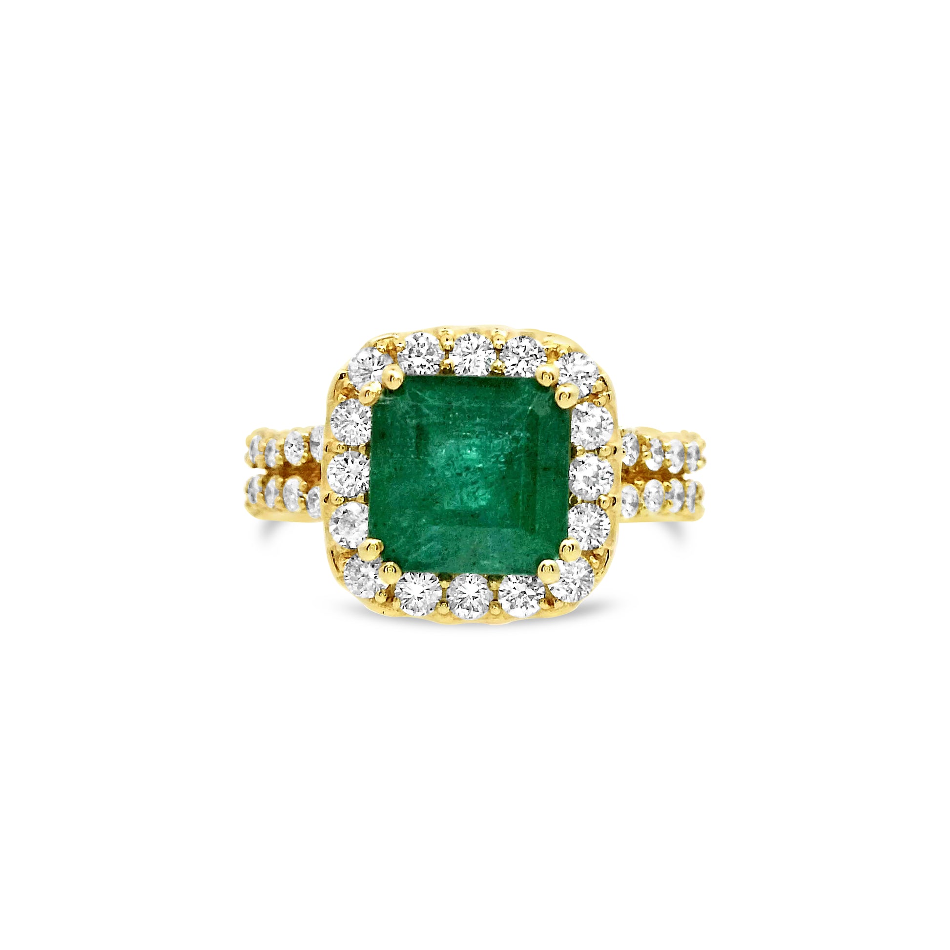 Emerald and Diamond Ring