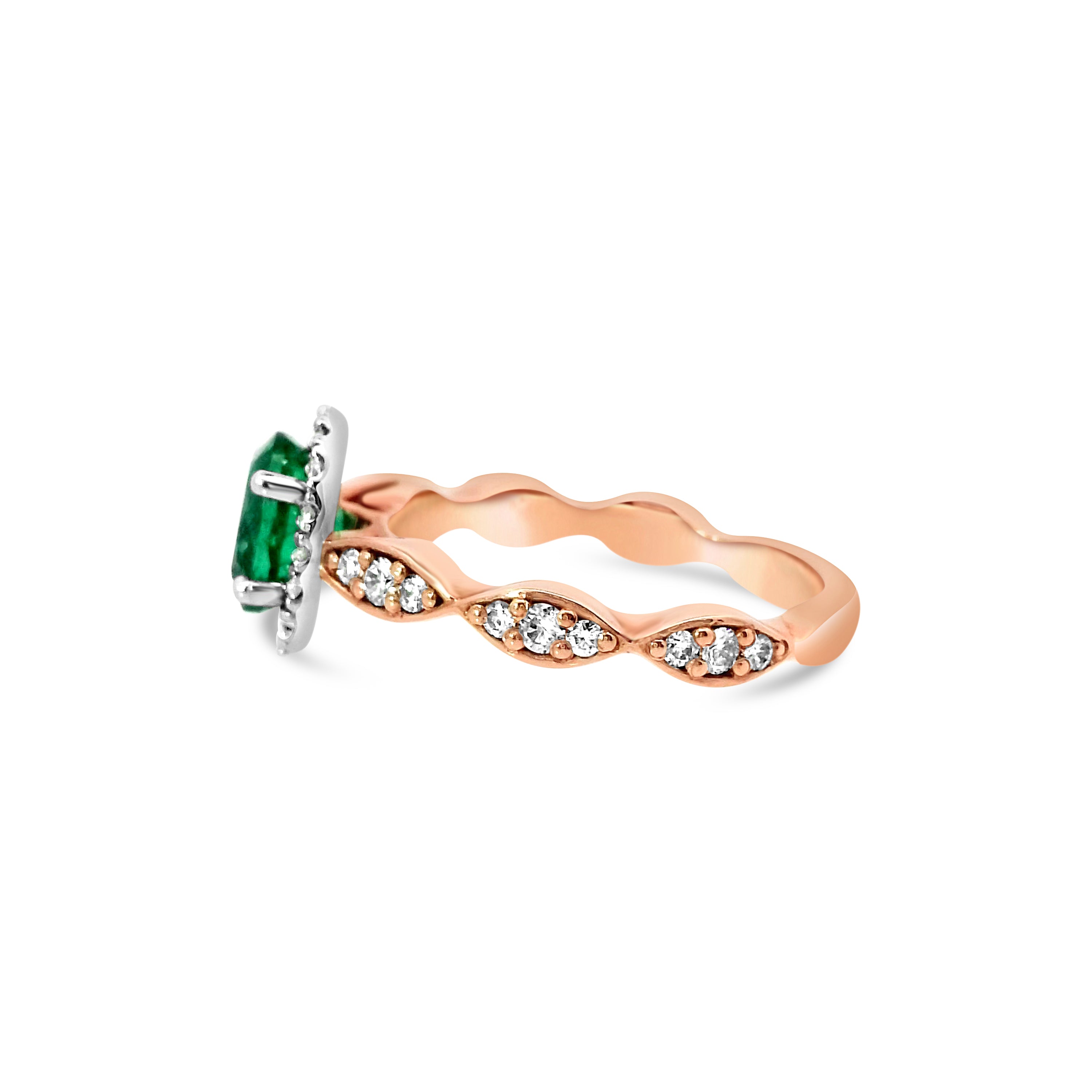 Emerald and Diamond Ring