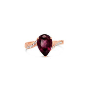 Garnet and Diamond Ring