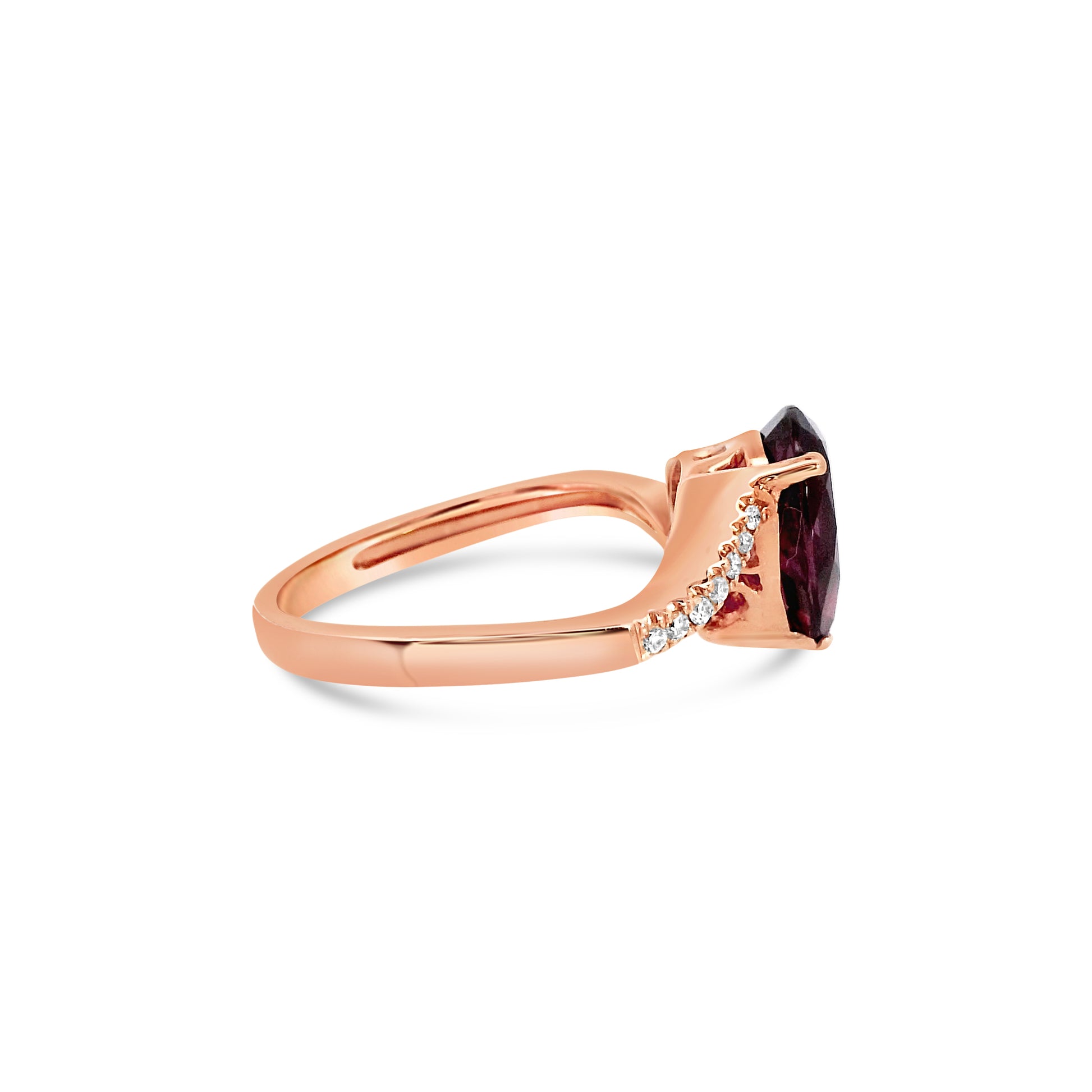 Garnet and Diamond Ring