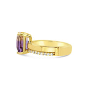 Ametrine and Diamond Ring