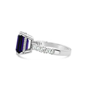 Amethyst and Diamond Ring