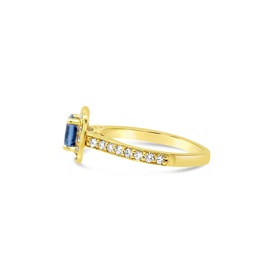 Sapphire and Diamond Ring