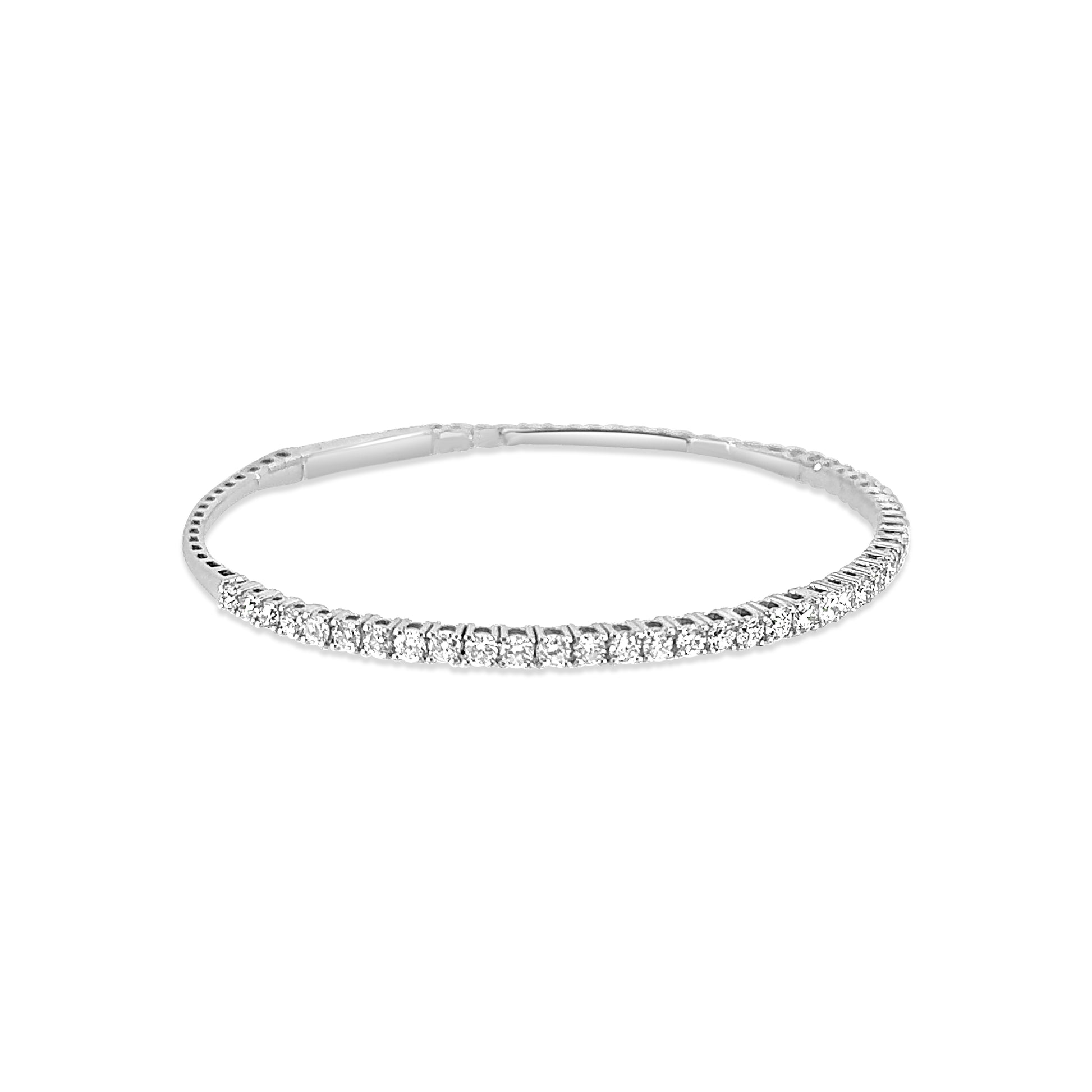 Diamond Wave Flexible Bangle