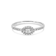 Marquise East West Diamond Ring