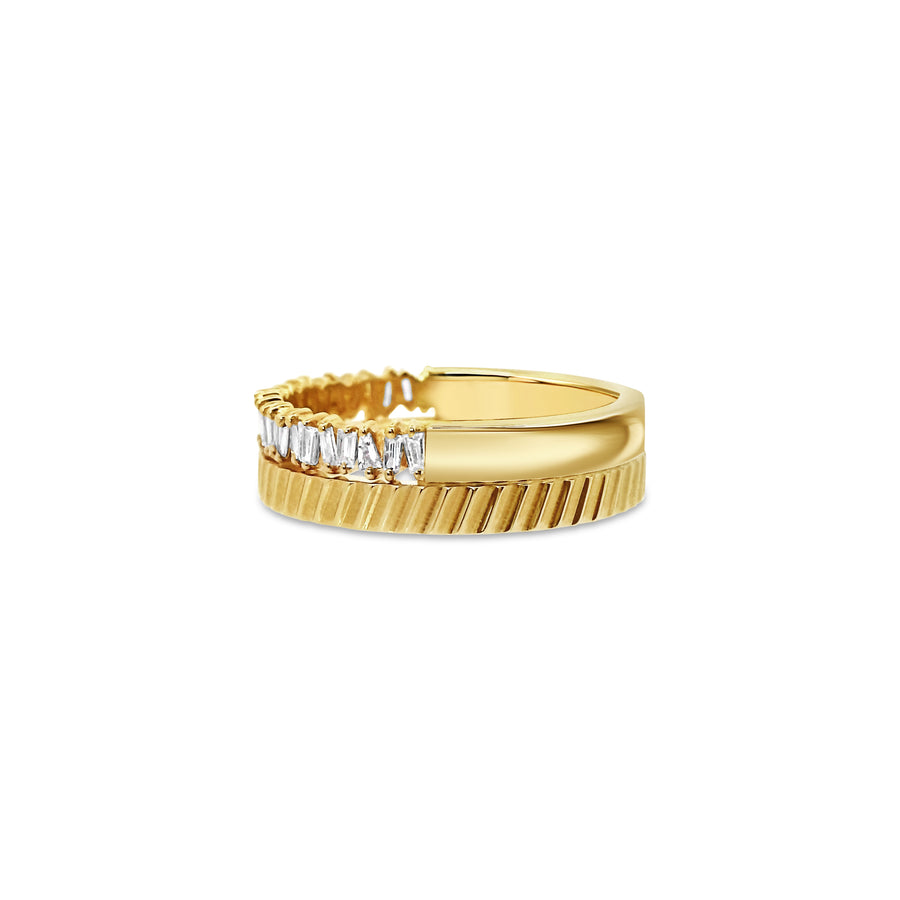 Baguette diamond Band