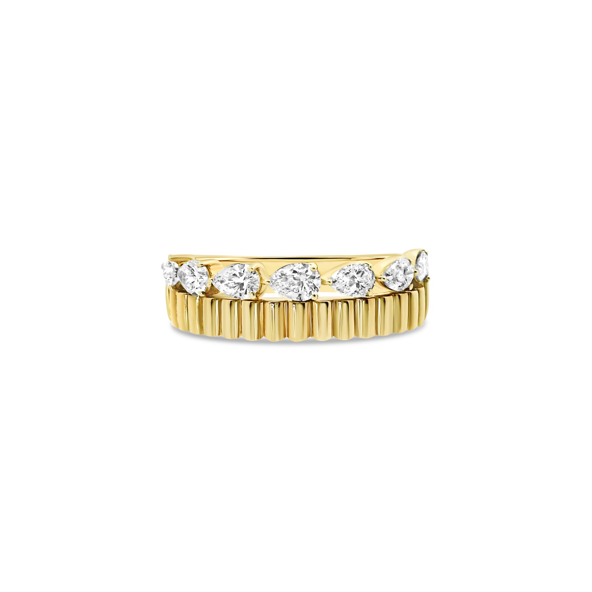 Pear Shape Diamond Band