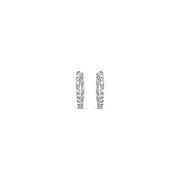 Petite Diamond Hoops