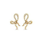 Diamond Bow Studs