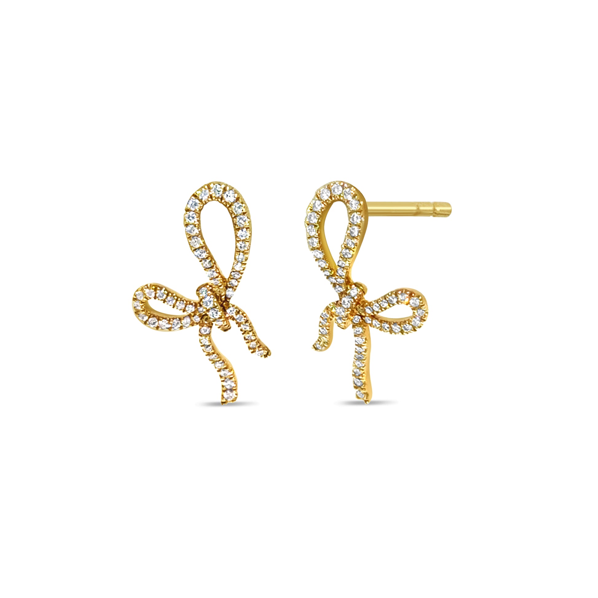 Diamond Bow Studs