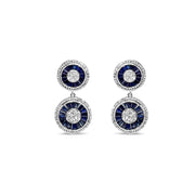 Sapphire and Diamond Earrings