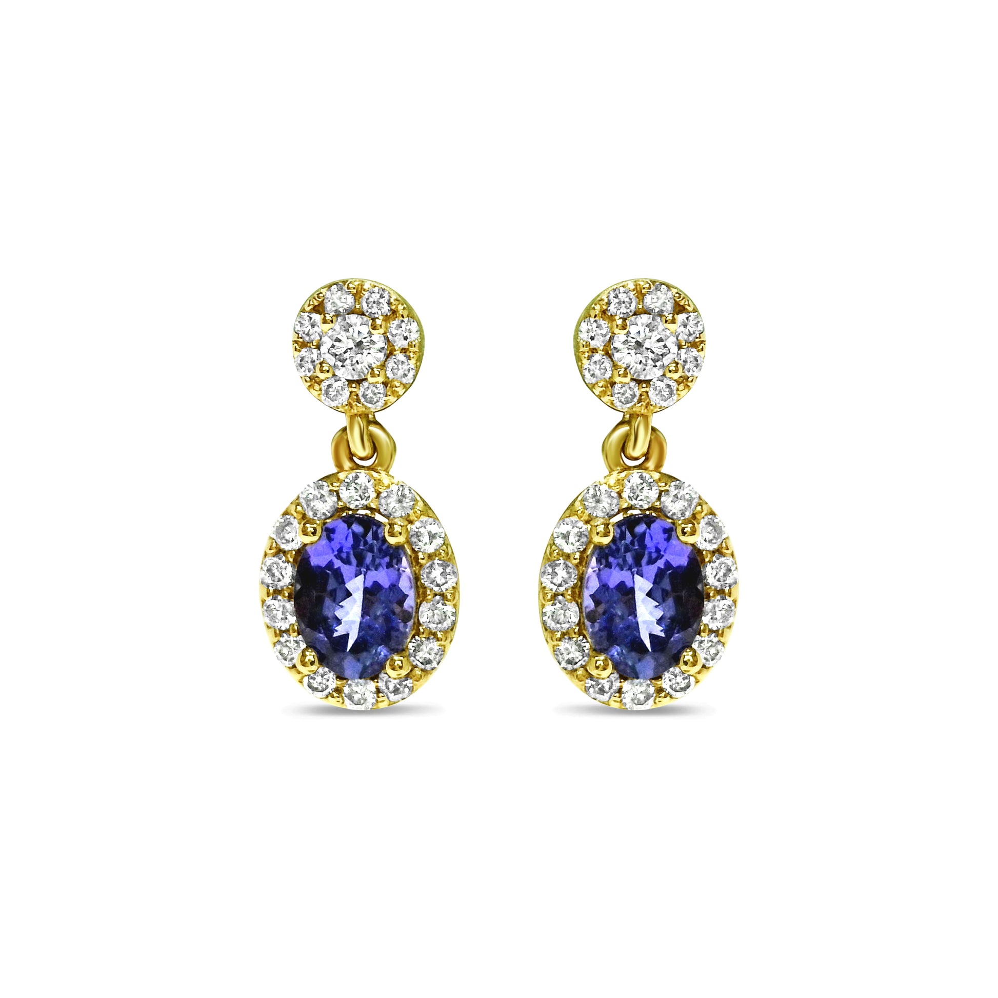 Tanzanite and Diamond Earrings