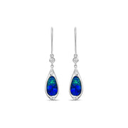 Opal and Diamond Earrings