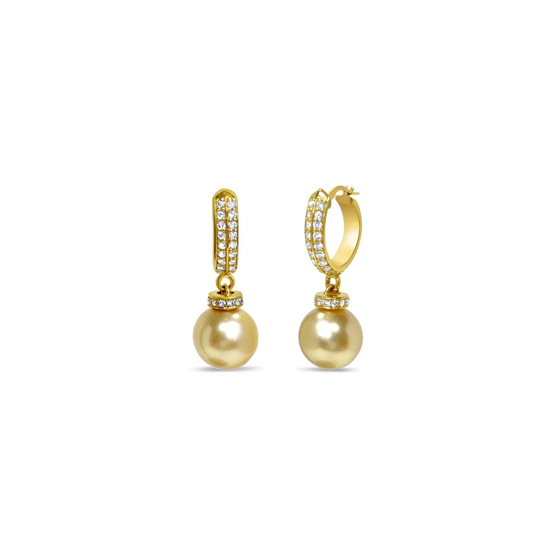 Pearl and Diamond Earrings