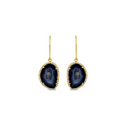 Geode and Diamond Earrings