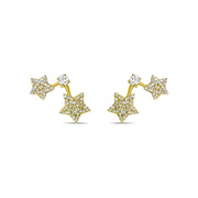 Star Diamond Stud Earrings