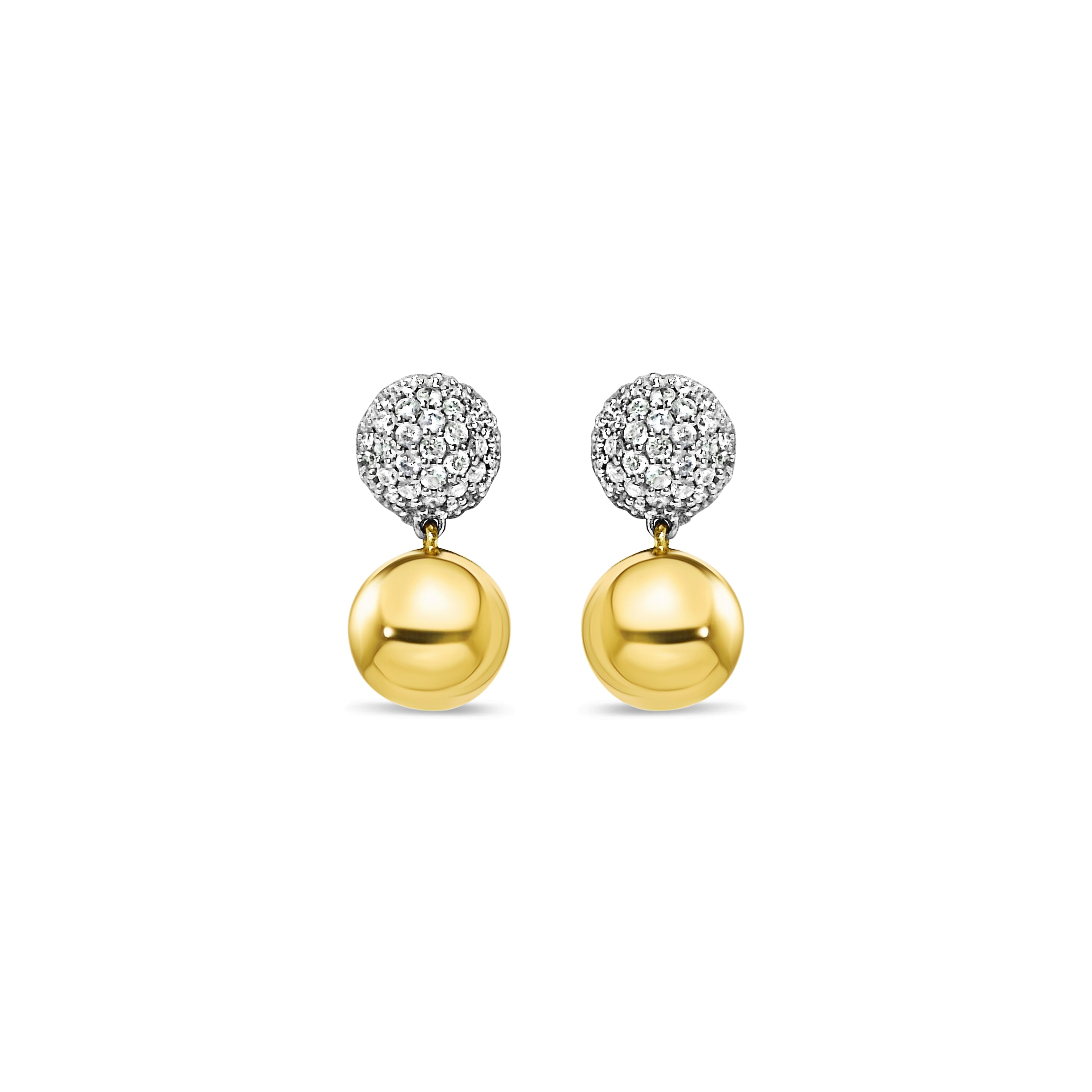 Pave Diamond Ball Studs