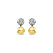 Pave Diamond Ball Studs