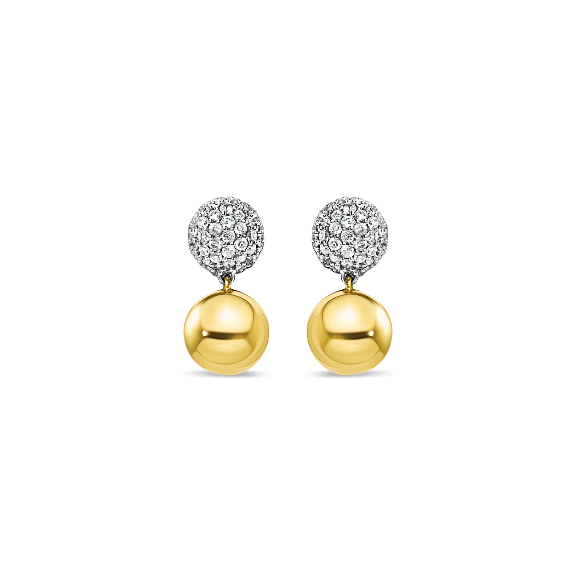 Pave Diamond Ball Studs