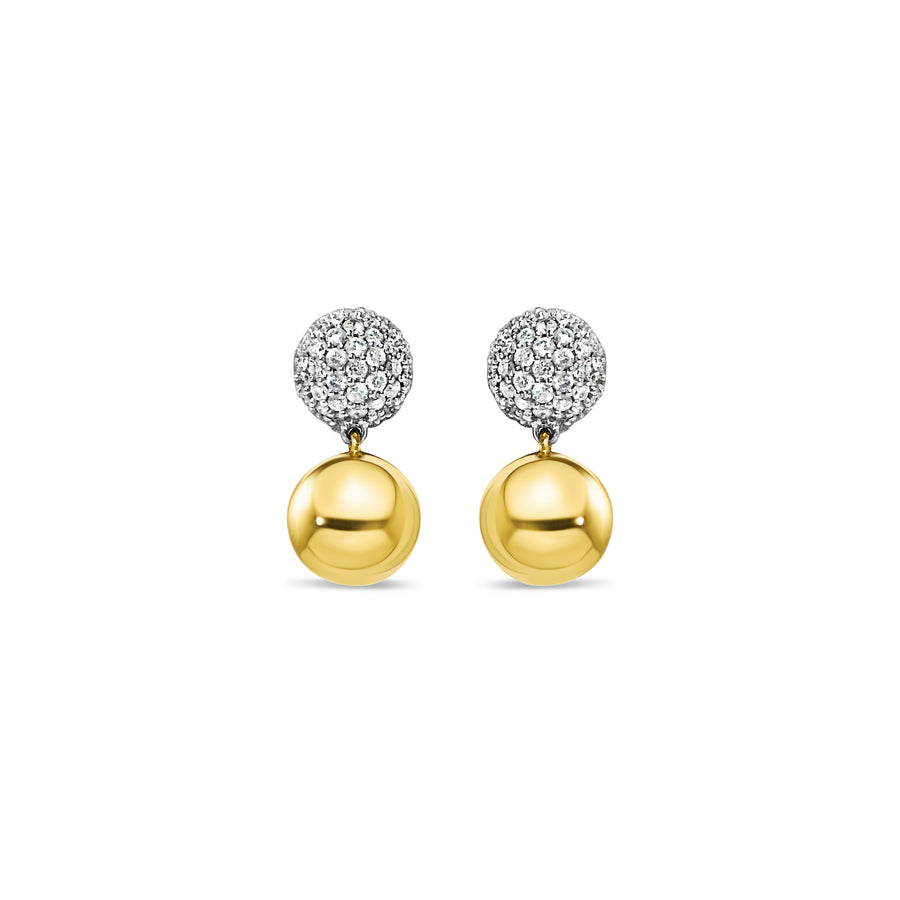 Pave Diamond Ball Studs