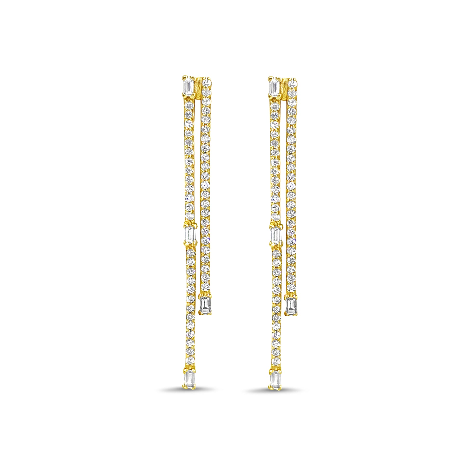 Modern Diamond Earrings