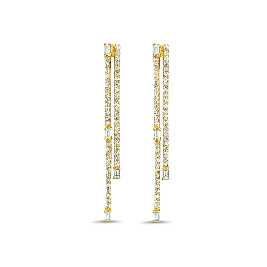 Modern Diamond Earrings