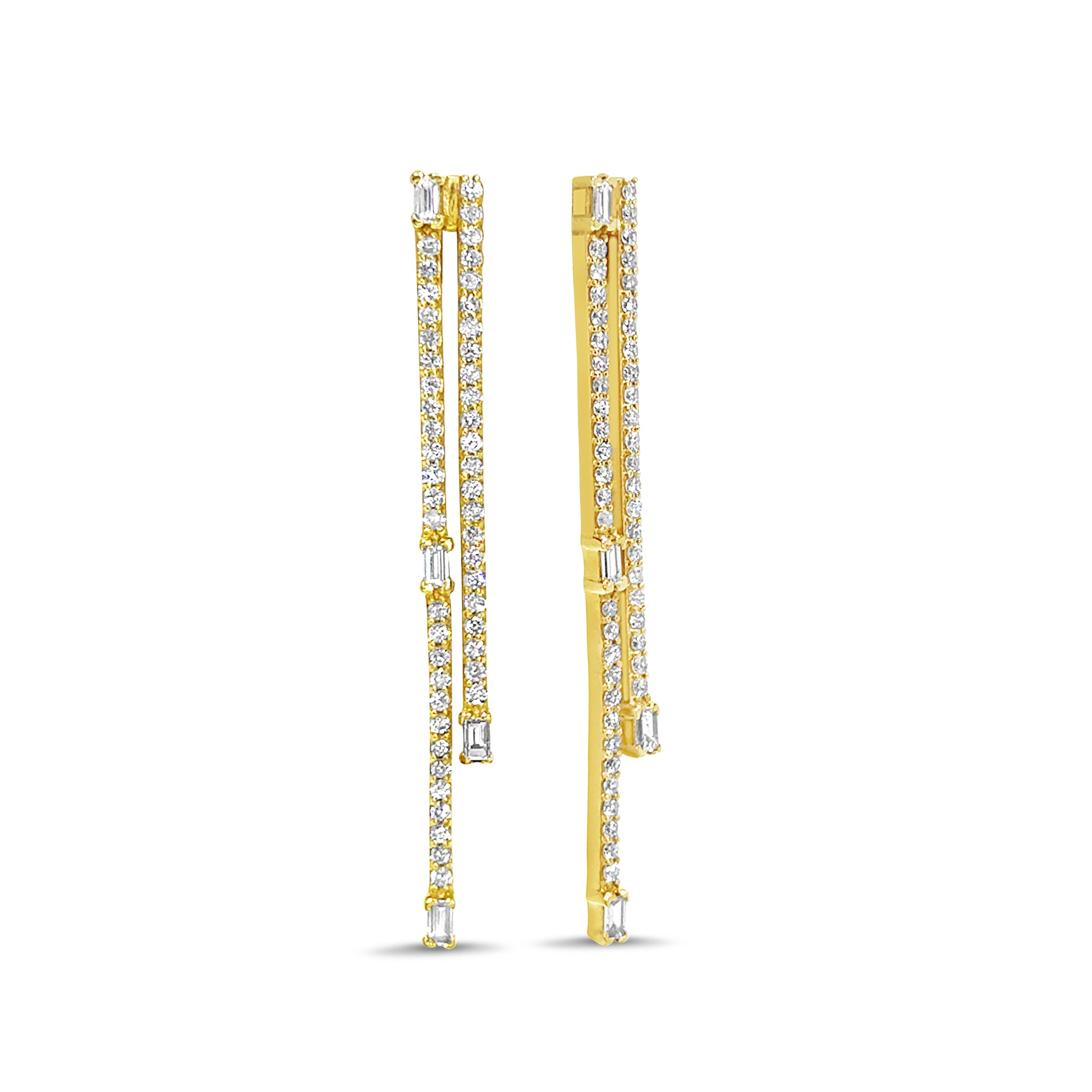 Modern Diamond Earrings