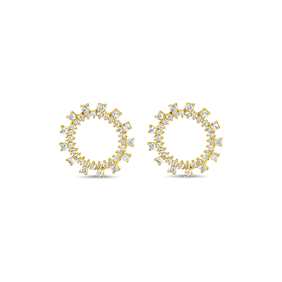 Open Burst Diamond Studs