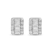 Impressive Baguette Diamond Studs