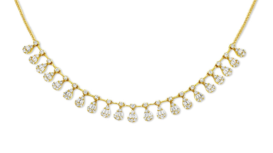 Diamond and Gold Necklace