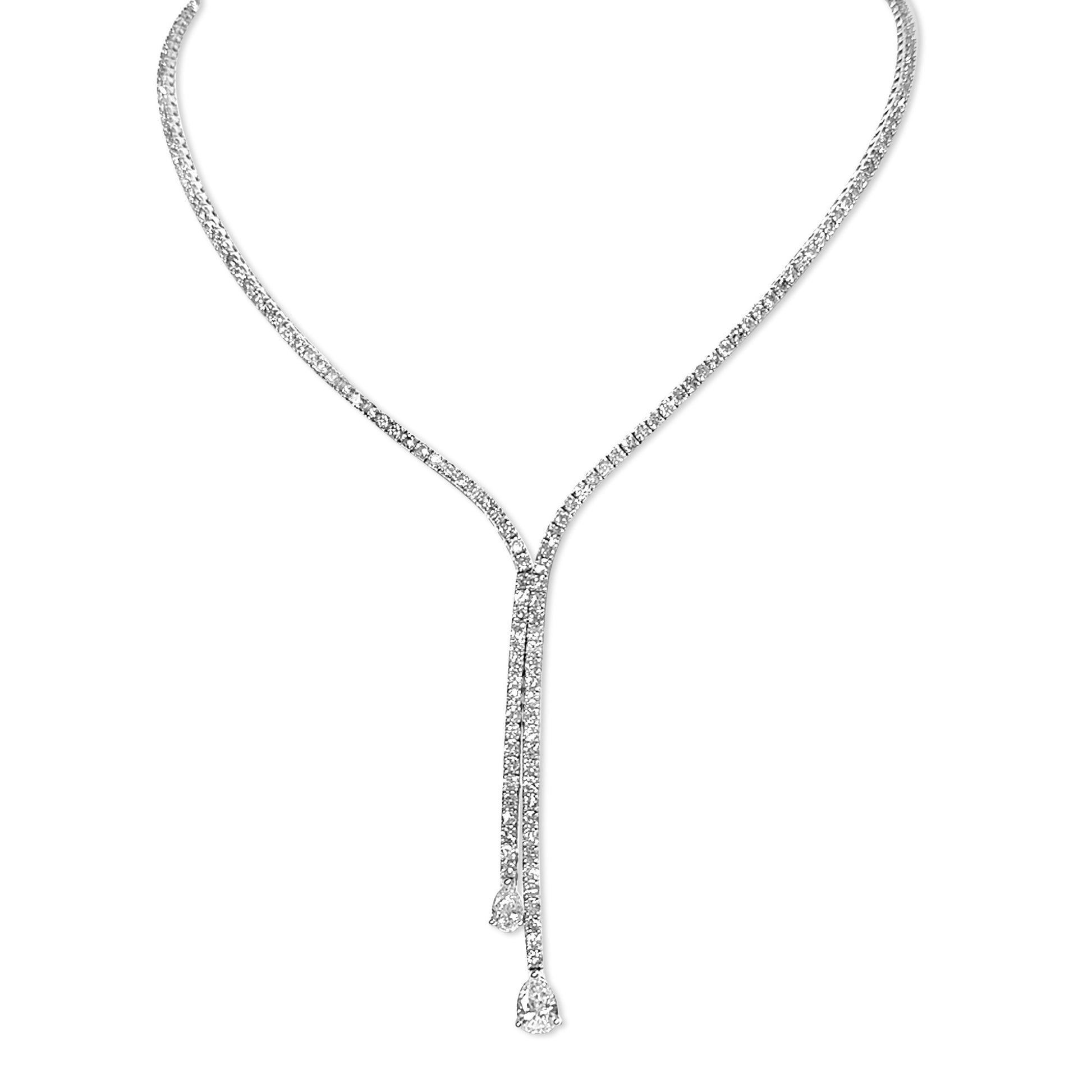 Pear Shape Diamond Rivera Necklace