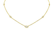 Bezel Diamond Necklace