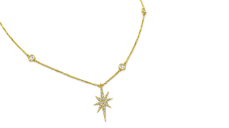 Diamond North Star Necklace