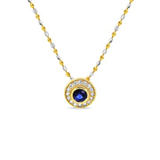 Sapphire and Diamond Necklace