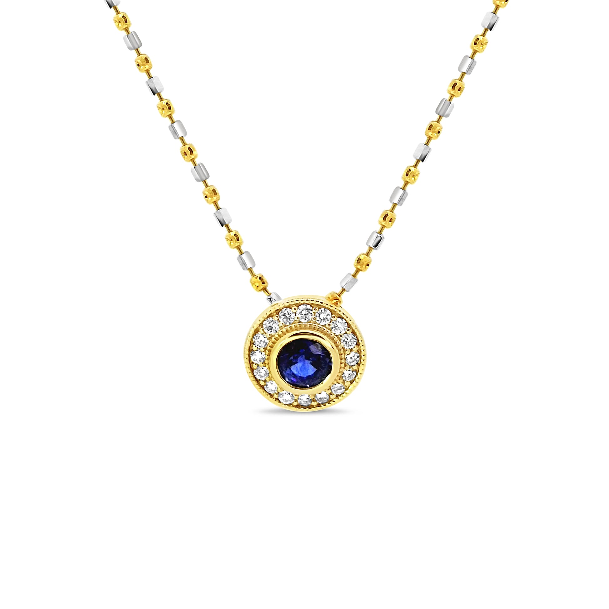 Sapphire and Diamond Necklace