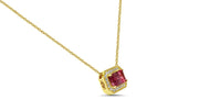 Tourmaline and Diamond Necklace