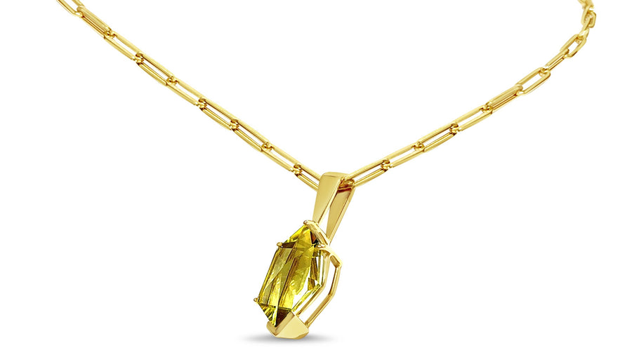 Citrine and Gold Necklace